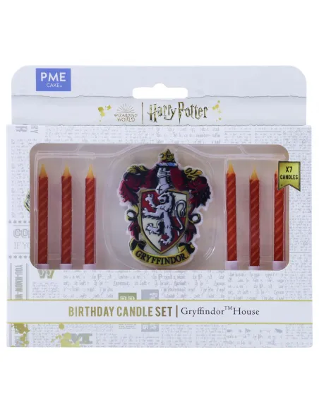 Set 7 velas Escudo Gryffindor Harry Potter