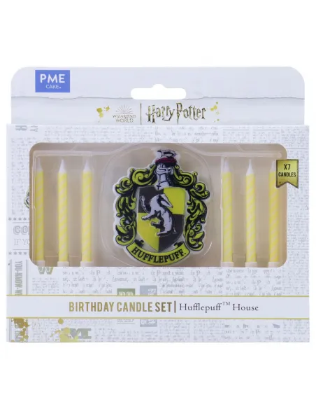 Set 7 velas Escudo Hufflepuff Harry Potter