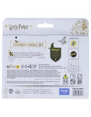 Set 7 velas Escudo Hufflepuff Harry Potter