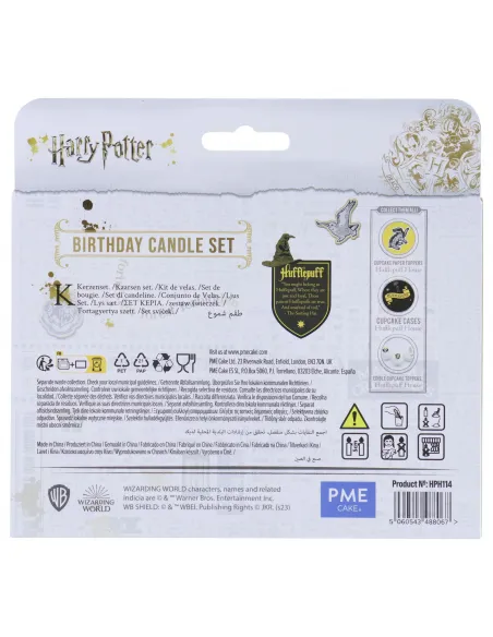 Set 7 velas Escudo Hufflepuff Harry Potter