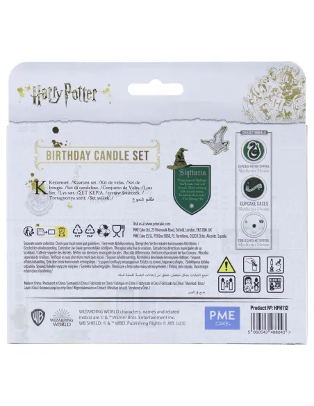 Set 7 velas Escudo Slytherin Harry Potter