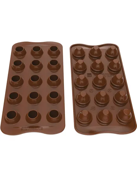 Molde bombones Huevo chocolate 3D Silikomart