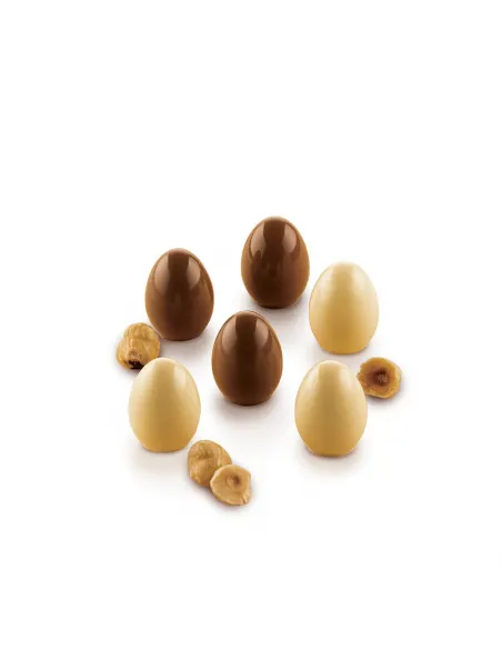 Molde bombones Huevo chocolate 3D Silikomart