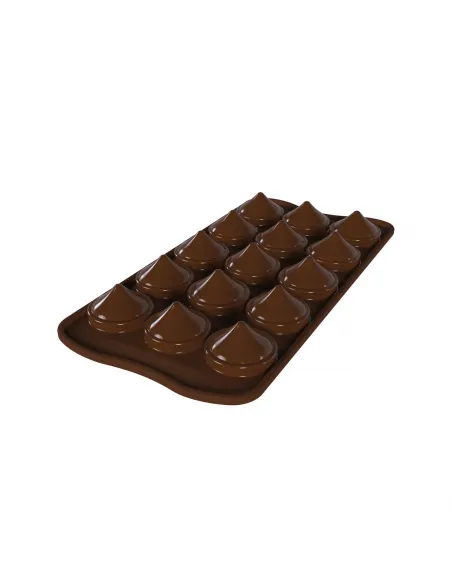 Molde bombones Kiss chocolate 3D Silikomart