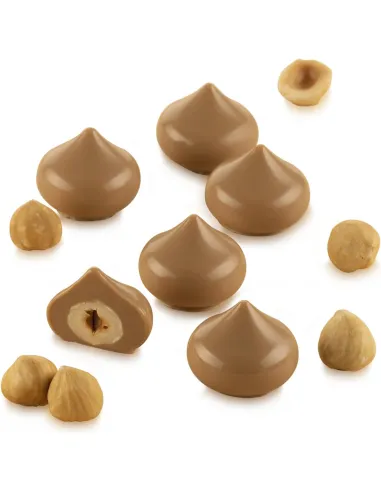 Molde bombones Kiss chocolate 3D Silikomart