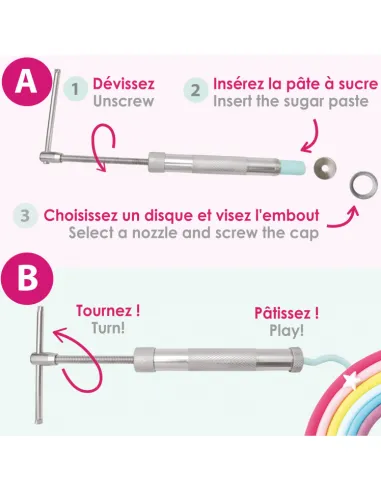 Pistola extrusora de fondant ScrapCooking