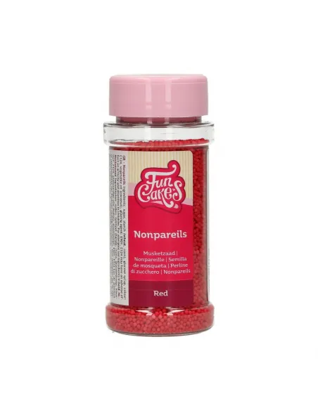 Nonpareils rojos 80 g Funcakes