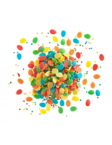 Sprinkles mix nonpareils y Huevos de azúcar de colores Pascua Dekora