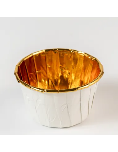 Cápsulas rígidas Blancas y Doradas 50 unidades Pastry Colours