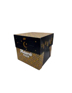 Caja para tarta 20x20x30cm altura regulable Ramadán Mubarak