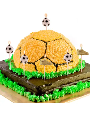 Set 6 velas Balones y Botas de Fútbol Dekora