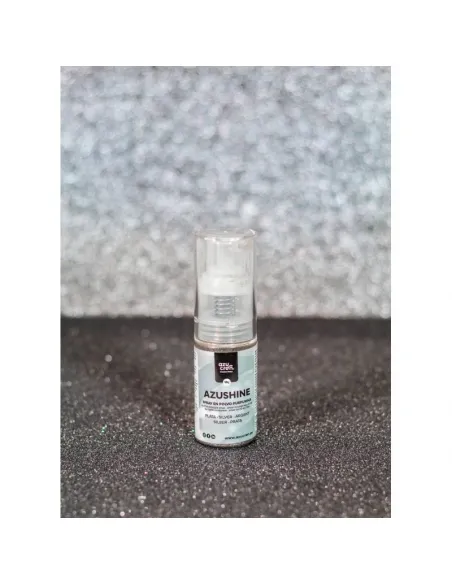 Spray purpurina comestible en polvo Plata 10 g Azushine