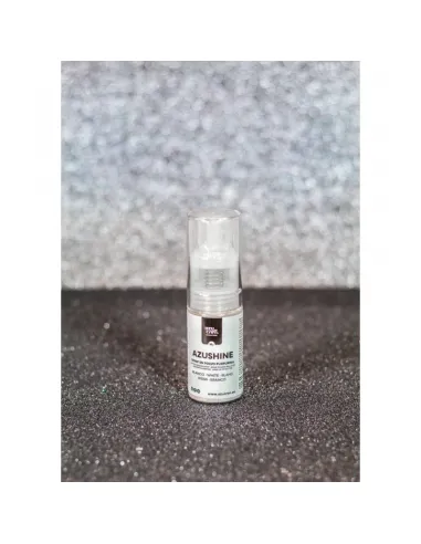 Spray purpurina comestible en polvo Blanco perla 10 g Azushine