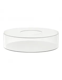 Soporte redondo transparente para tarta 25 x 10 cm 2