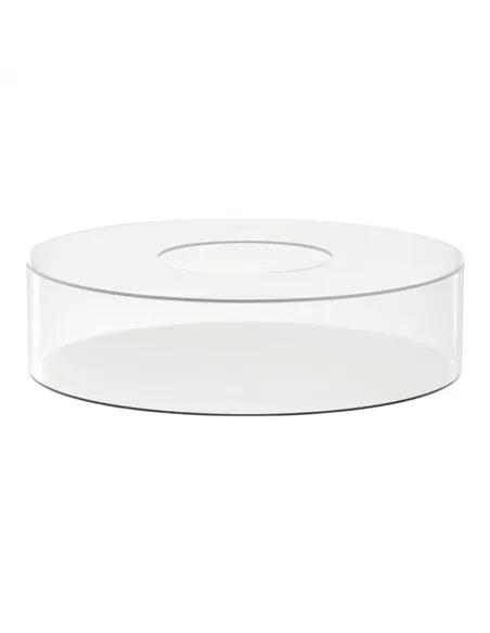 Soporte redondo transparente para tarta 25 x 10 cm