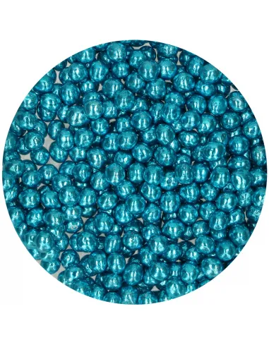Perlas de chocolate crujiente Azul metálico  Funcakes