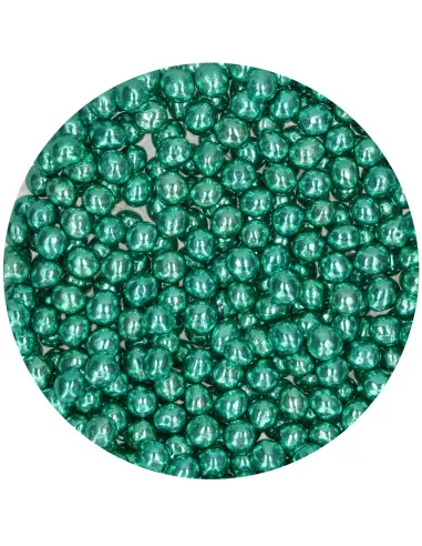 Perlas de chocolate crujiente Verde metálico Funcakes