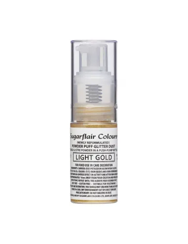 Spray purpurina comestible Oro Claro Sugarflair