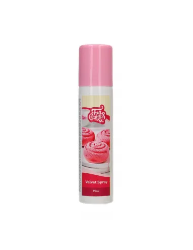 Spray efecto terciopelo Rosa 100 ml Funcakes