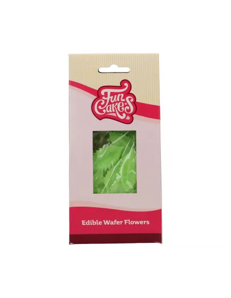 Set 50 hojas verdes de oblea Funcakes