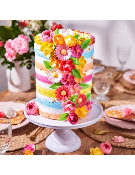 Set 50 hojas verdes de oblea Funcakes
