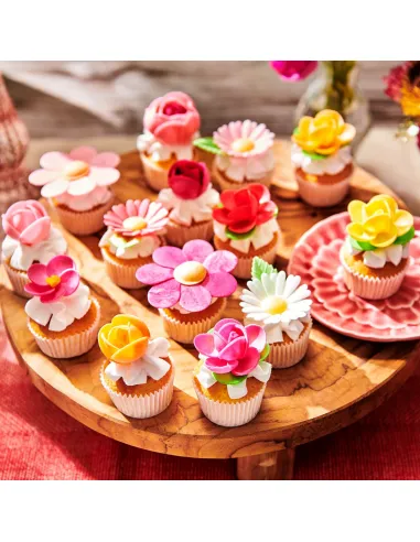 Set 50 hojas verdes de oblea Funcakes