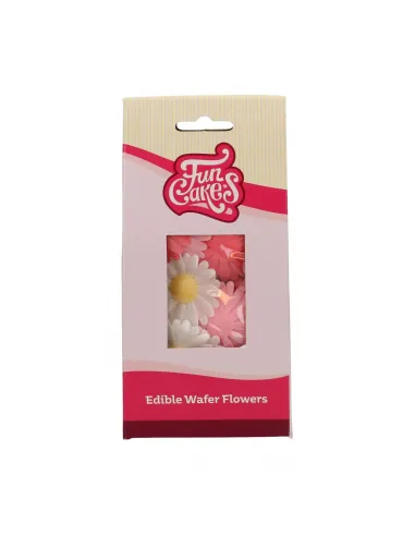 Set 13 Margaritas de colores de oblea Funcakes