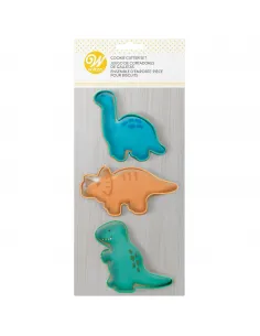 Set 3 cortadores Dinosaurios Wilton