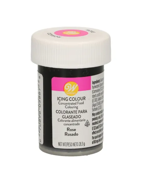 Colorante en gel rosa fucsia ó rosado Wilton