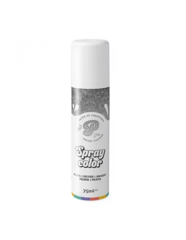 Spray metálico Plata 75 ml Pastry Colours