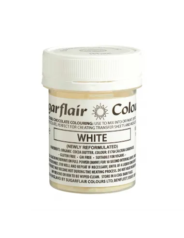 Colorante liposoluble Blanco 35 g Sugarflair - SIN E171