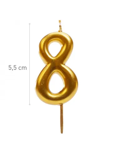 Vela Dorada Nº 8 Dekora