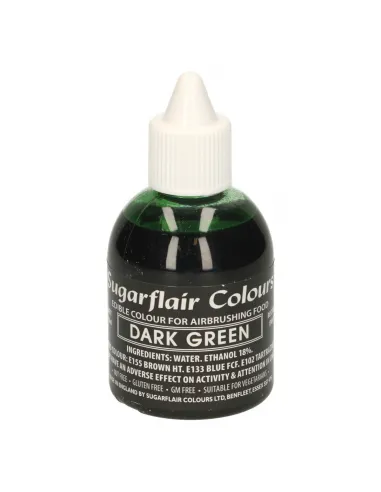 Colorante para aerógrafo Verde Oscuro 60 ml Sugarflair