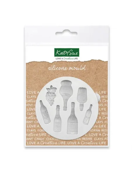 Molde silicona Botellas en miniatura Katy Sue