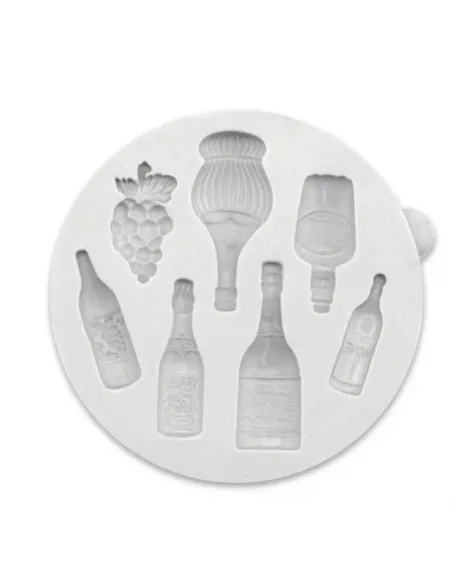 Molde silicona Botellas en miniatura Katy Sue