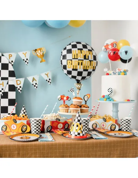 Topper para tarta Globos y Coche PartyDeco