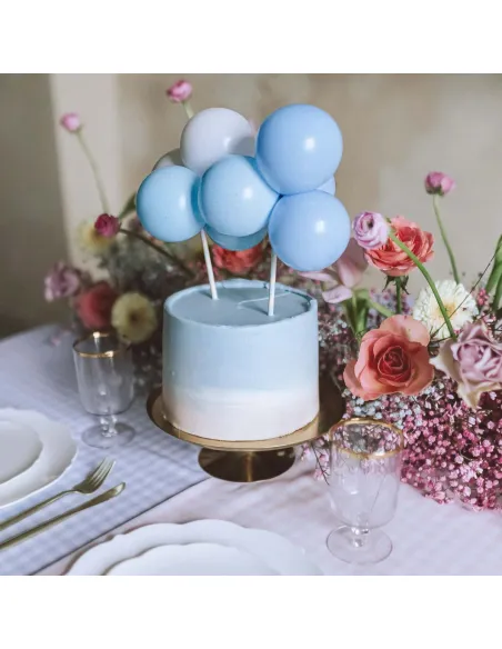 Topper para tarta Globos Azules PartyDeco