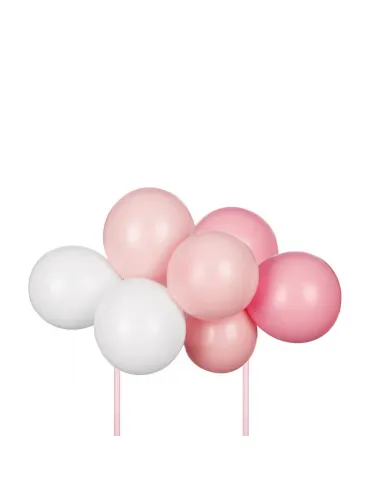 Topper para tarta Globos Rosa PartyDeco