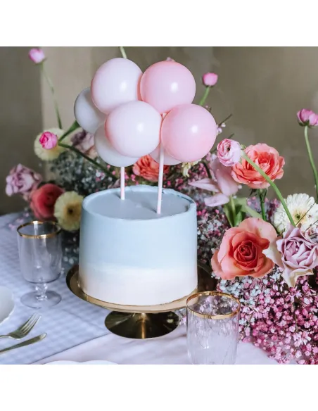Topper para tarta Globos Rosa PartyDeco