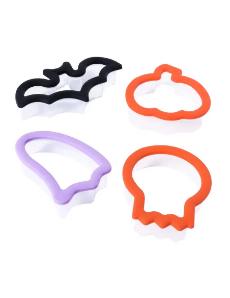 Set 4 cortadores agarre cómodo Halloween PME