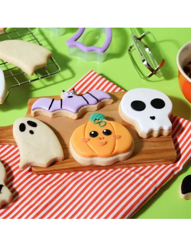 Set 4 cortadores agarre cómodo Halloween PME