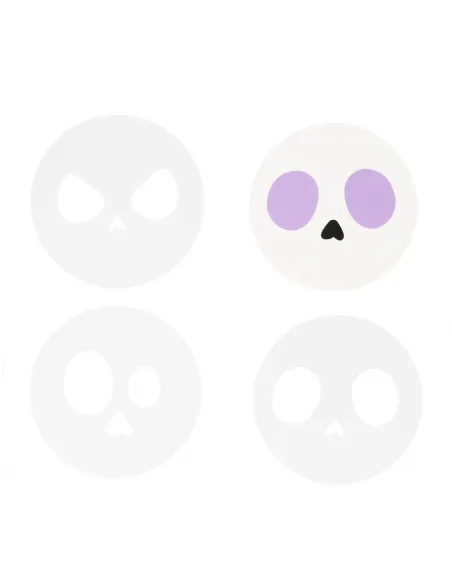 Set Cortador Calavera y 3 Stencils Halloween PME