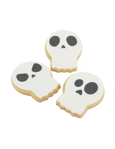 Set Cortador Calavera y 3 Stencils Halloween PME
