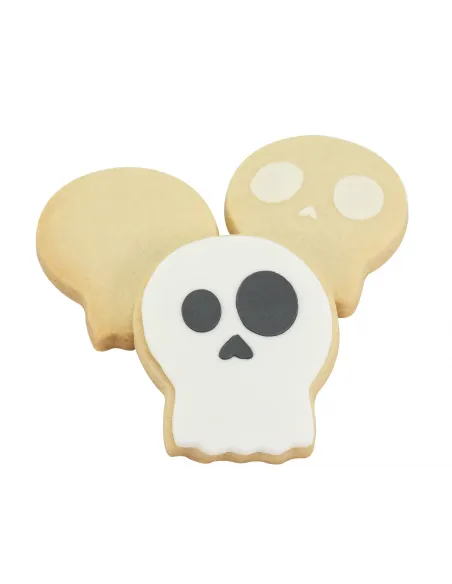 Set Cortador Calavera y 3 Stencils Halloween PME