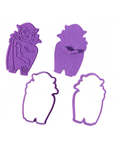 Set de 3 cortadores y marcadores Halloween PME