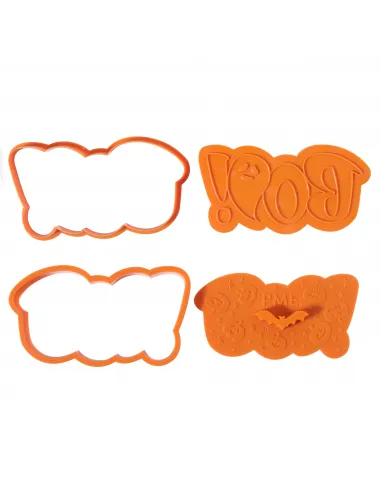 Set de 3 cortadores y marcadores Happy Halloween PME