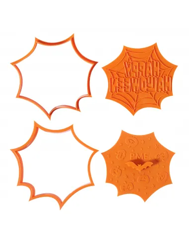 Set de 3 cortadores y marcadores Happy Halloween PME