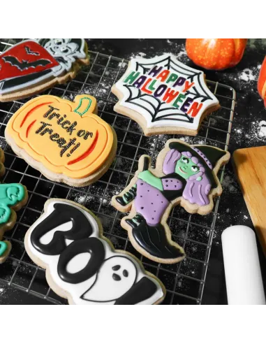 Set de 3 cortadores y marcadores Happy Halloween PME