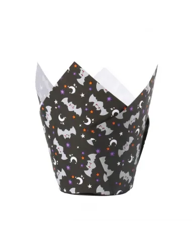 Set 24 cápsulas muffins Calabazas y Muerciélagos PME