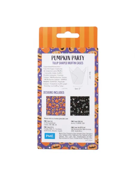Set 24 cápsulas muffins Calabazas y Muerciélagos PME